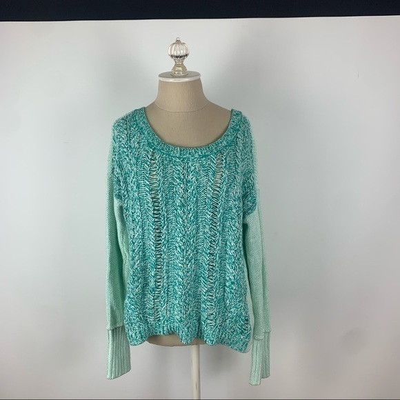 Teal American Eagle Sweater - Picture 1 of 4